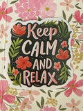 keep calm and relax sticker