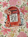 bible verse sticker - Red