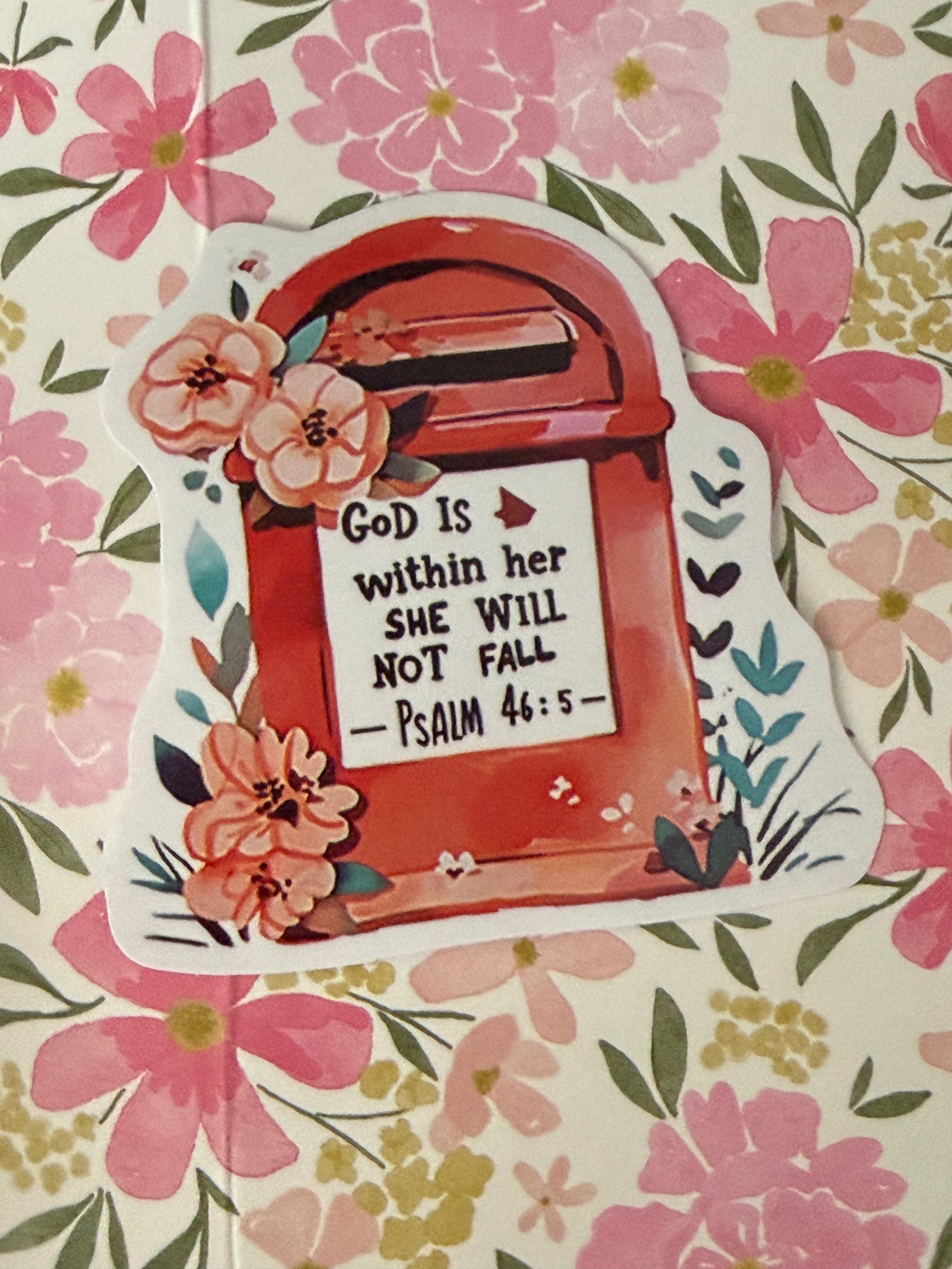 bible verse sticker - Red