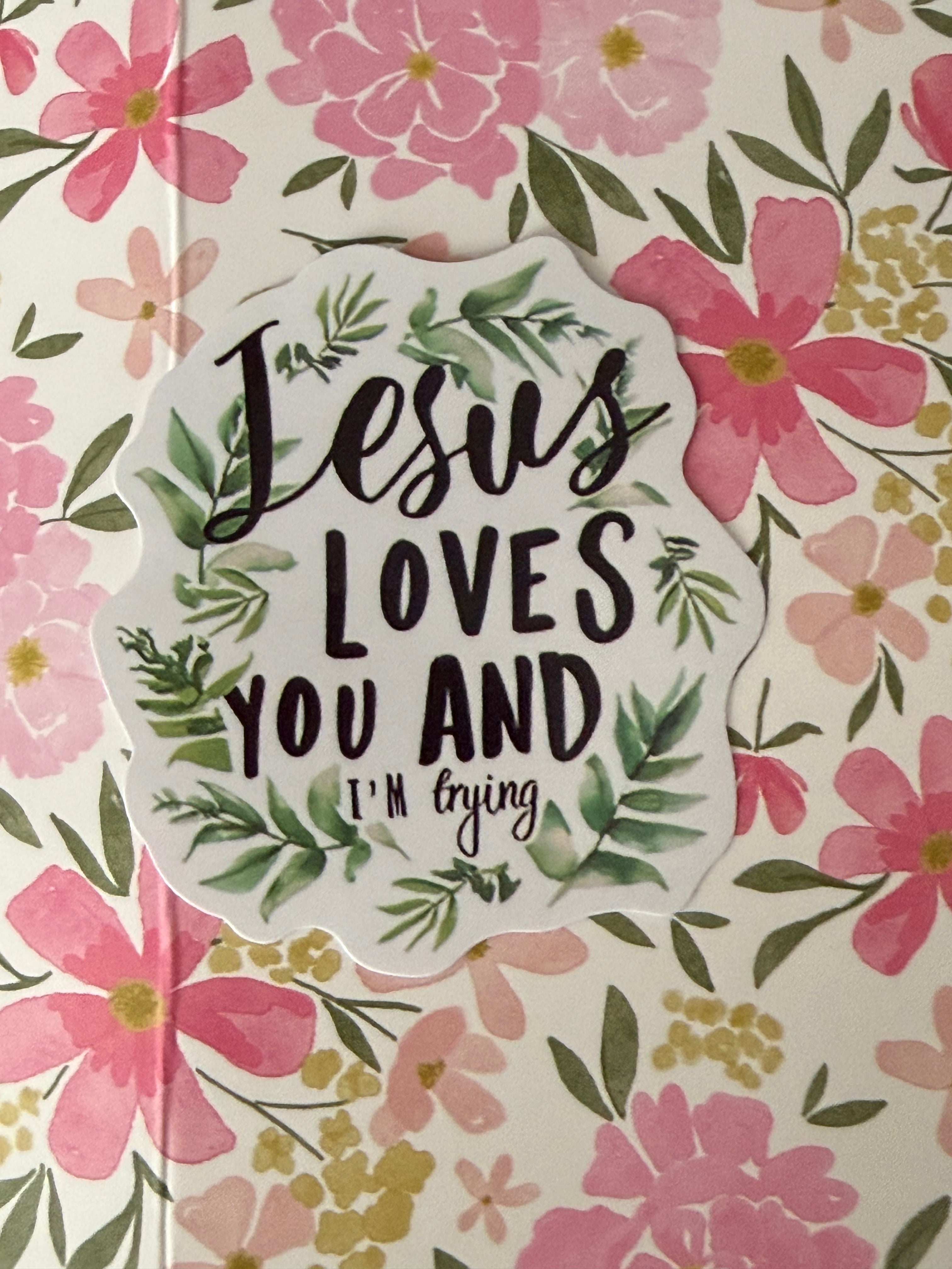 Jesus loves sticker