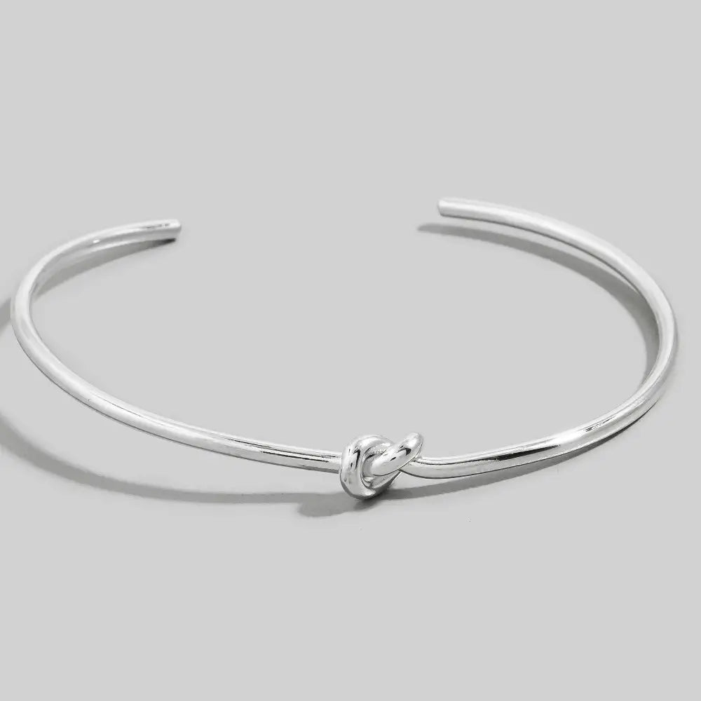 Metallic Knot Cuff Bracelet